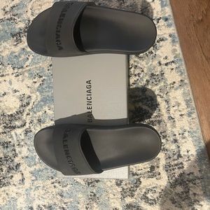 Balenciaga all black slides